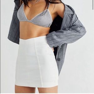 Free people modern femme denim skirt